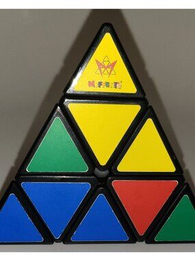 Mefferts Triangle Pyraminx Puzzle Vintage Ultra Rare Puzzle!